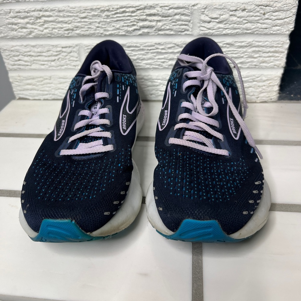 Brooks Glycerin 20 Blue White 1203691B499 Shoes Sneakers Women's Size 9.5